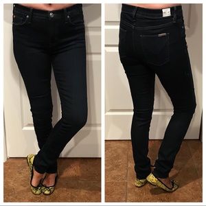 Hudson Shine Dark Midrise Skinny Stretch Jeans 27